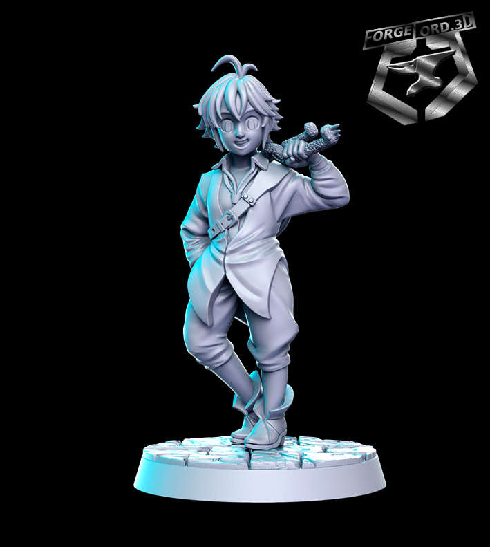 Meliodas-statue-75mm-RN-Estudio-figurines-fantasy-tabletop-RPG-3D-miniatures