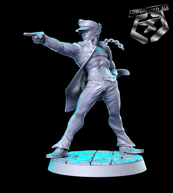 Jotaro-Final-Form-statue-75mm-RN-Estudio-figurines-fantasy-tabletop-RPG-3D-miniatures