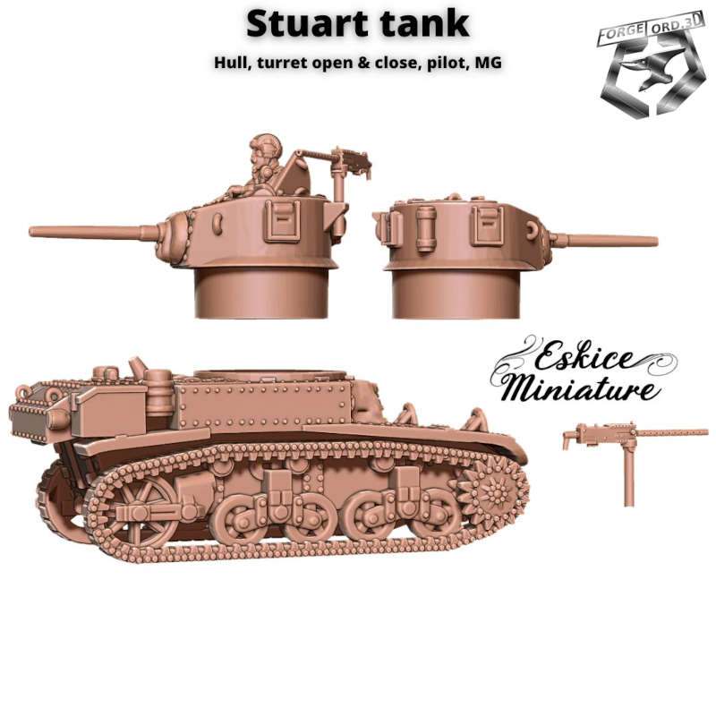 stuart-Tank-Eskice-Miniature-WWII-historical-vehicule-figurine-3d-miniatures-tabletop-rpg-2