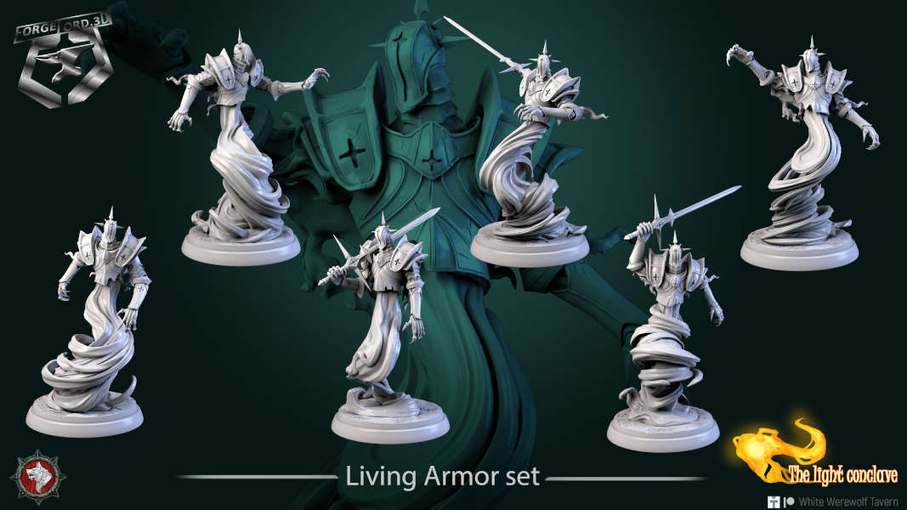 Living_Armor-set-32mm-figurines-fantasy-tabletop-RPG-3D-miniatures-white-werewolf-tavern