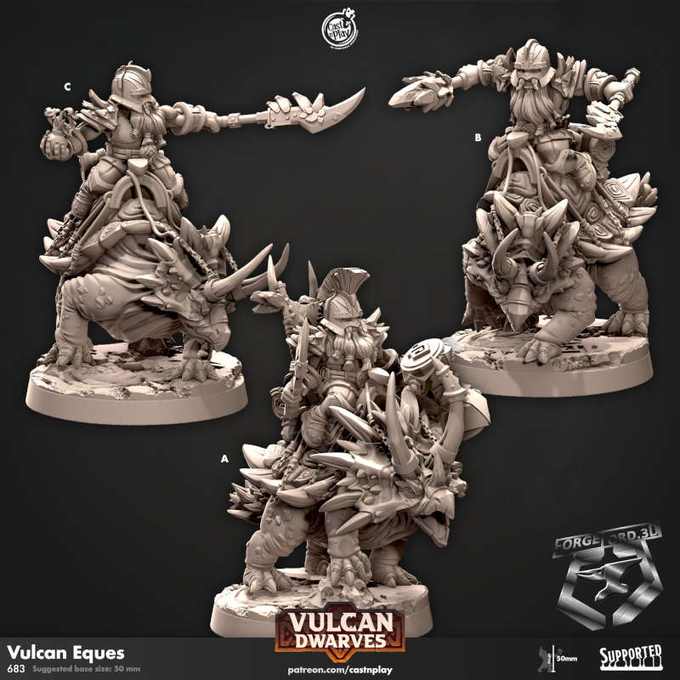 Vulcan-Eques-CastNPlay-vulcan-dwarves-Collection--fantasy-tabletop-RPG-3D-miniatures