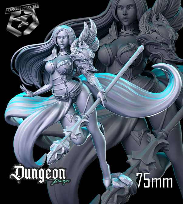 Maga-statue-75mm-RN-Estudio-figurines-fantasy-tabletop-RPG-3D-miniatures
