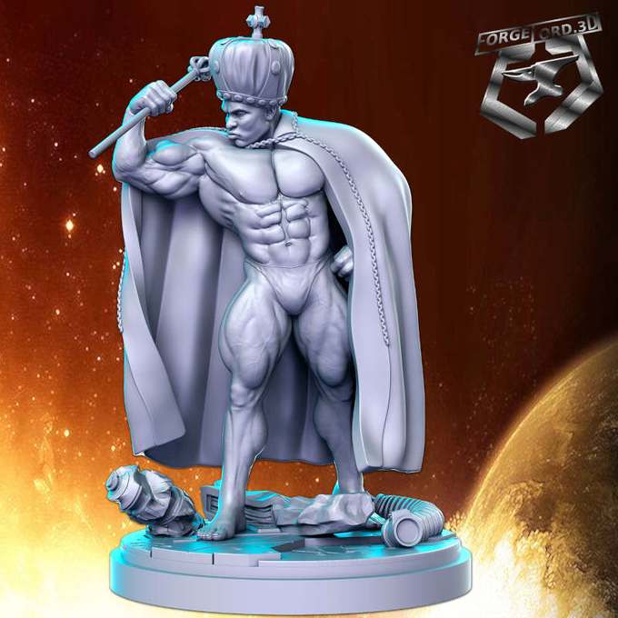 coleman-statue-75mm-RN-Estudio-figurines-fantasy-tabletop-RPG-3D-miniatures