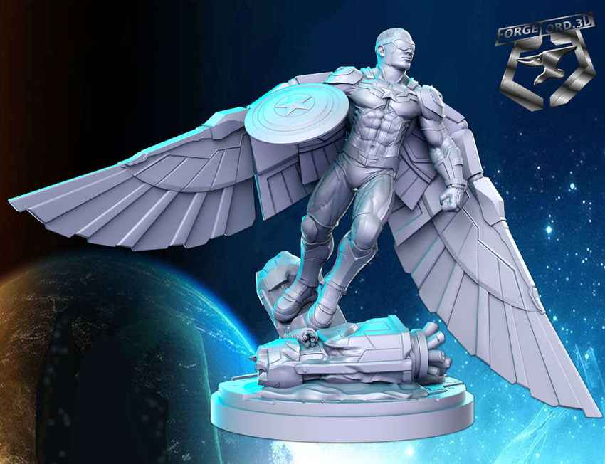 falcon-statue-75mm-RN-Estudio-figurines-fantasy-tabletop-RPG-3D-miniatures