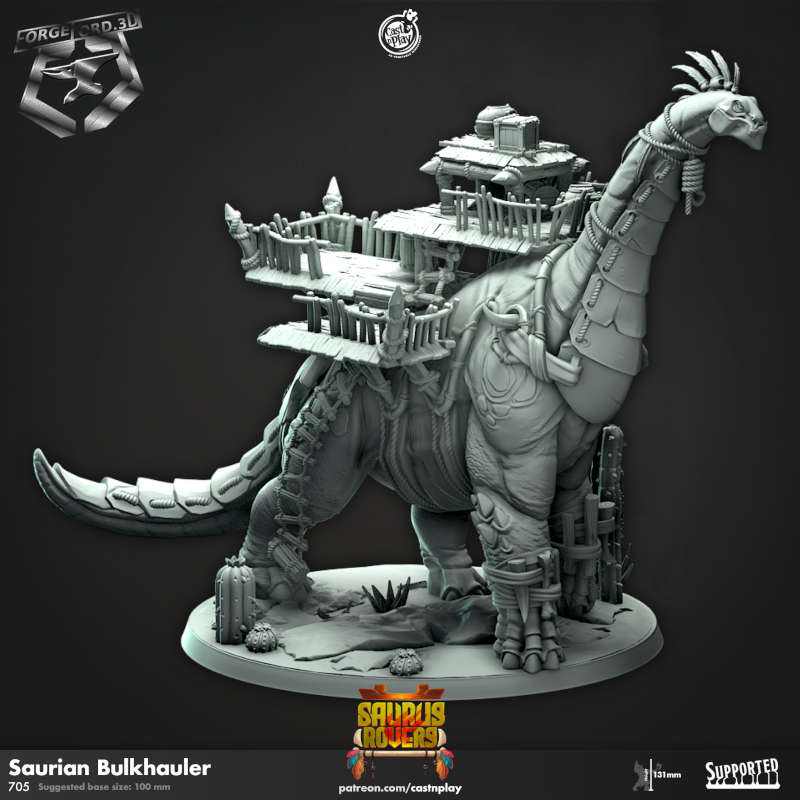 Saurian-Bulkhauler-CastNPlay-vulcan-dwarves-Collection--fantasy-tabletop-RPG-3D-miniatures