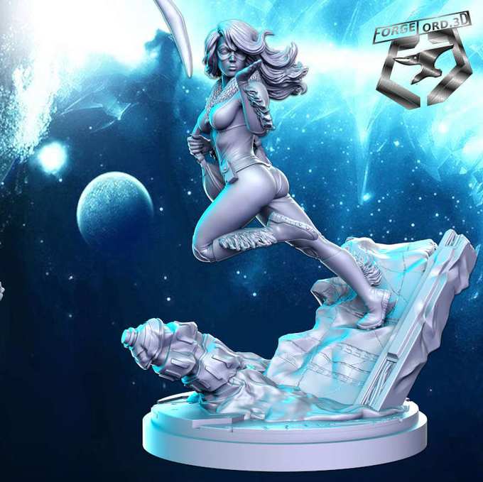 Catwoman-statue-75mm-RN-Estudio-figurines-fantasy-tabletop-RPG-3D-miniatures