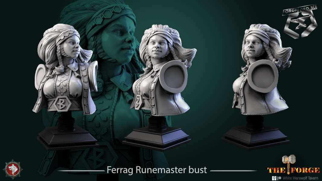 Ferrag-Runemaster-bust-75mm-figurines-fantasy-tabletop-RPG-3D-miniatures-white-werewolf-tavern