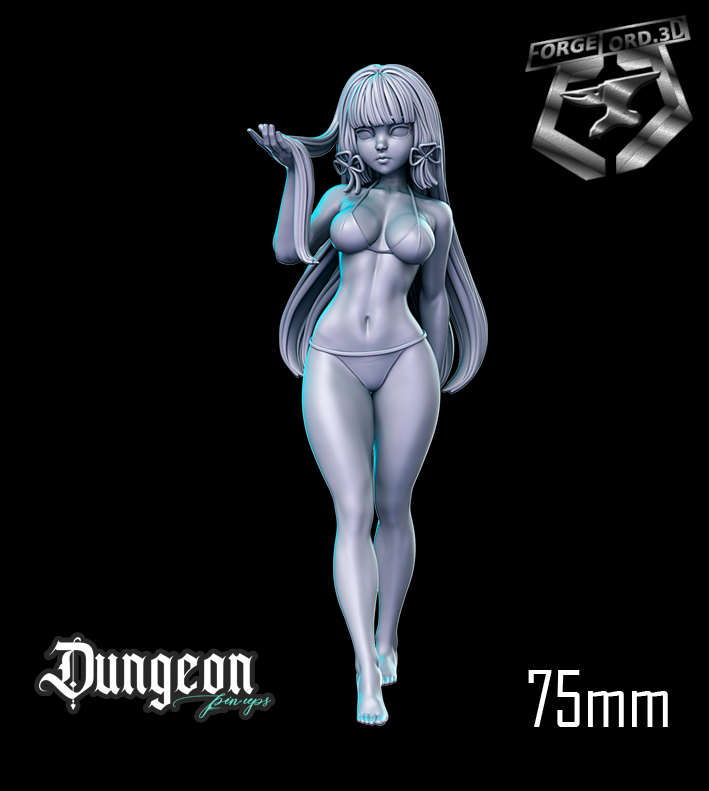 2 Ayaka Summer-statue-75mm-RN-Estudio-figurines-fantasy-tabletop-RPG-3D-miniatures