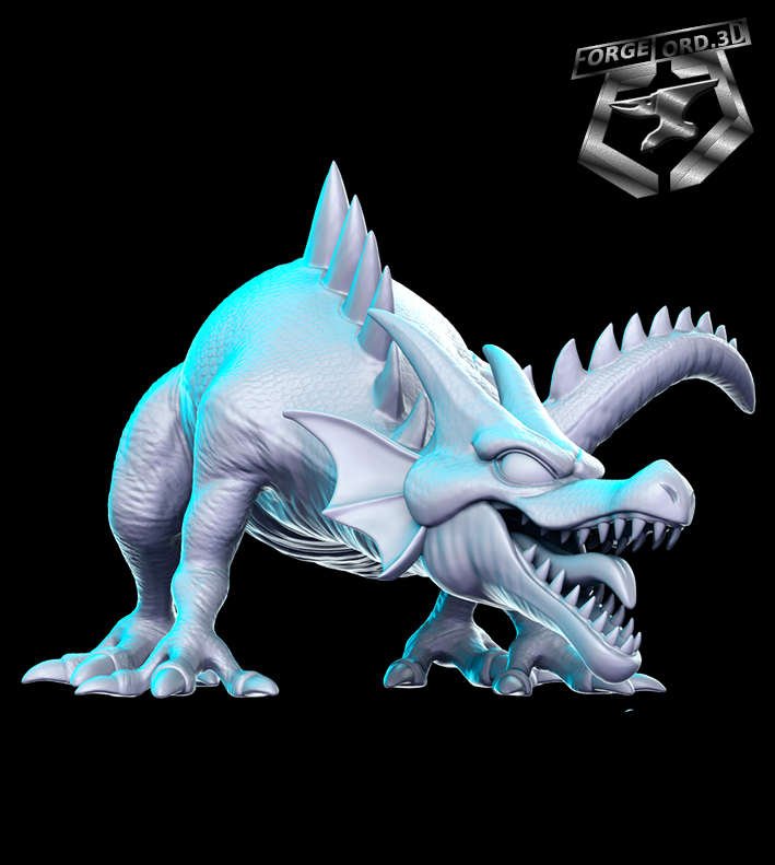 DQ Green Dragon-RN-Estudio--figurines-fantasy-tabletop-RPG-3D-miniatures