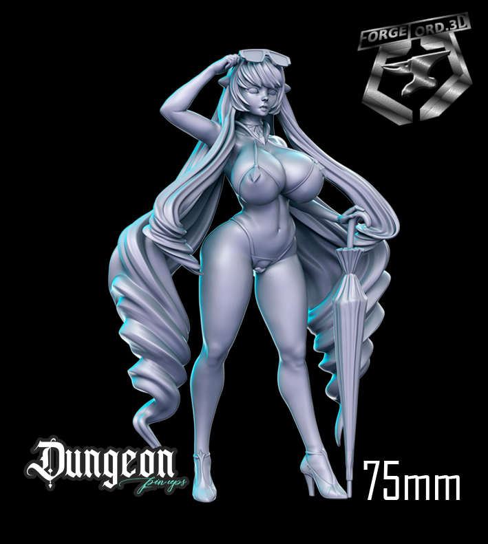 Alice-statue-75mm-RN-Estudio-figurines-fantasy-tabletop-RPG-3D-miniatures
