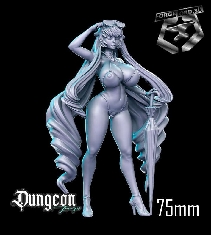 Alice-statue-75mm-RN-Estudio-figurines-fantasy-tabletop-RPG-3D-miniatures2