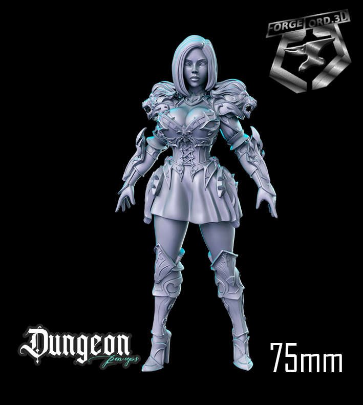Lionguard-statue-75mm-RN-Estudio-figurines-fantasy-tabletop-RPG-3D-miniatures