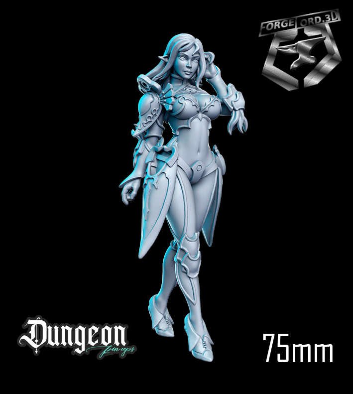 Zaida-statue-75mm-RN-Estudio-figurines-fantasy-tabletop-RPG-3D-miniatures