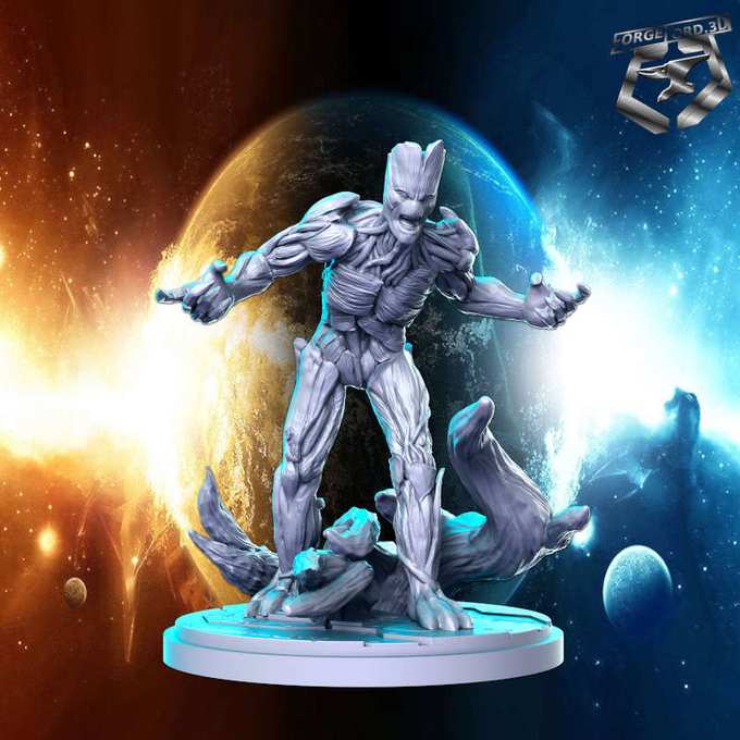 Groot-statue-75mm-RN-Estudio-figurines-fantasy-tabletop-RPG-3D-miniatures