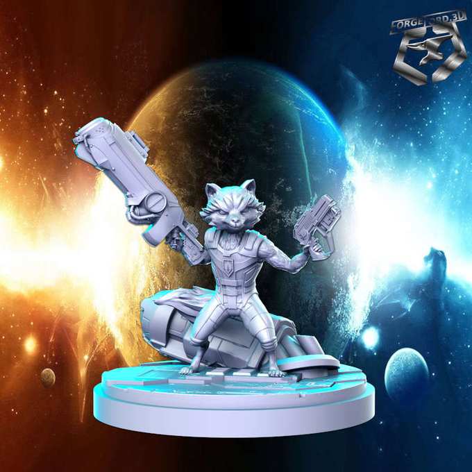 Rocket-statue-75mm-RN-Estudio-figurines-fantasy-tabletop-RPG-3D-miniatures