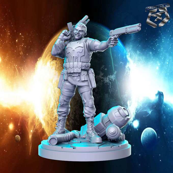 Punisher-statue-75mm-RN-Estudio-figurines-fantasy-tabletop-RPG-3D-miniatures