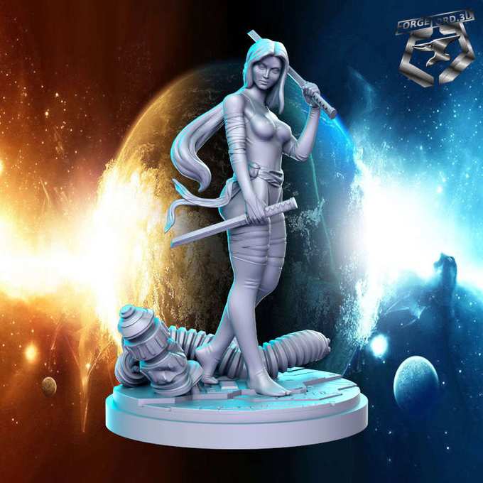 Psylocke-statue-75mm-RN-Estudio-figurines-fantasy-tabletop-RPG-3D-miniatures