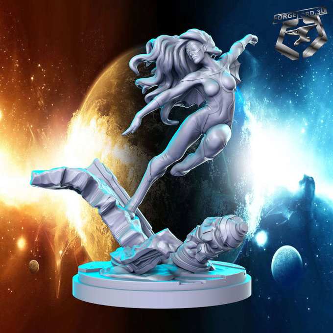Spider Woman-statue-75mm-RN-Estudio-figurines-fantasy-tabletop-RPG-3D-miniatures