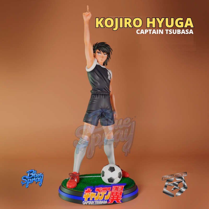 Kojirō Hyūga-Blue-Spray--figurines-fantasy-tabletop-RPG-3D-miniatures