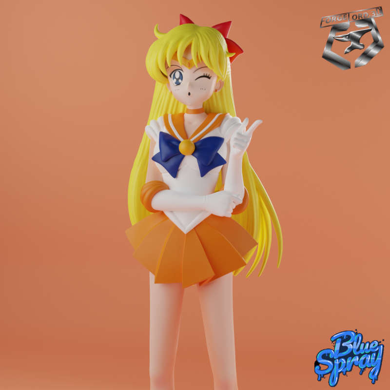 Minako Aino - Sailor Venus-Blue-Spray--figurines-fantasy-tabletop-RPG-3D-miniatures