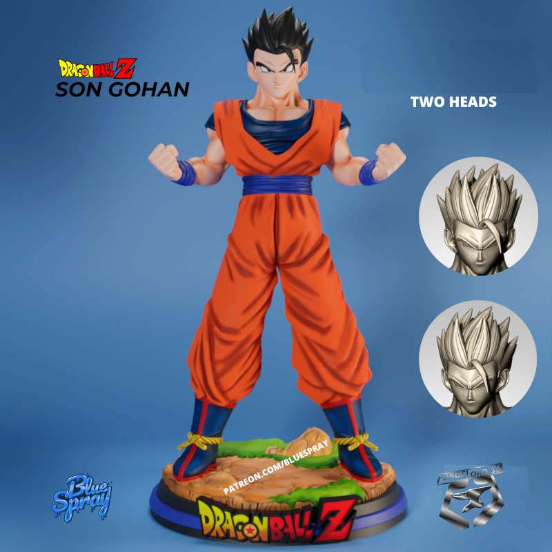 Son Gohan-Blue -Spray--figurines-fantasy-tabletop-RPG-3D-miniatures