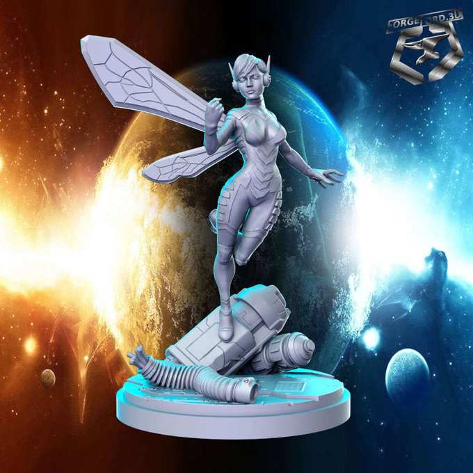 Wasp-statue-75mm-RN-Estudio-figurines-fantasy-tabletop-RPG-3D-miniatures