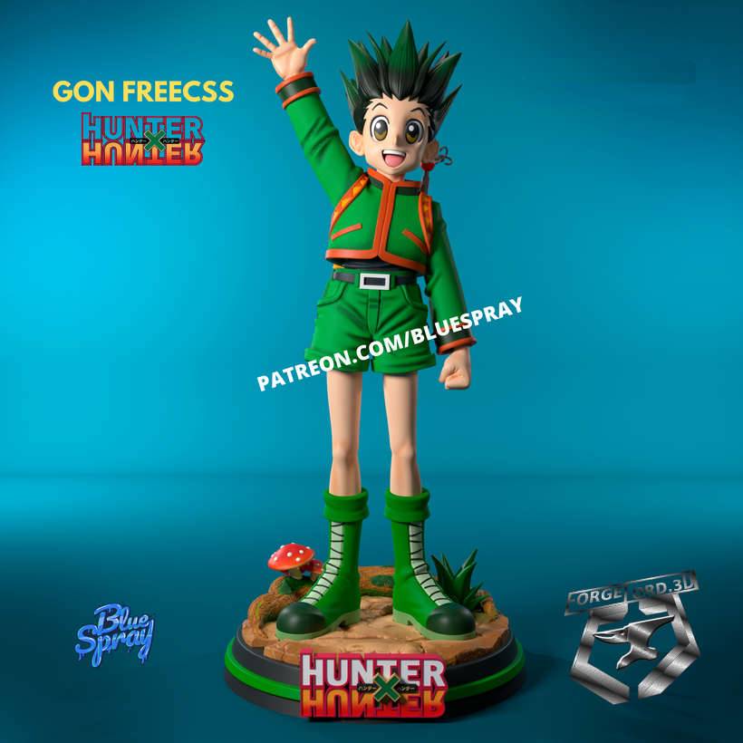 Gon Freecss-Blue-Spray--figurines-fantasy-tabletop-RPG-3D-miniatures