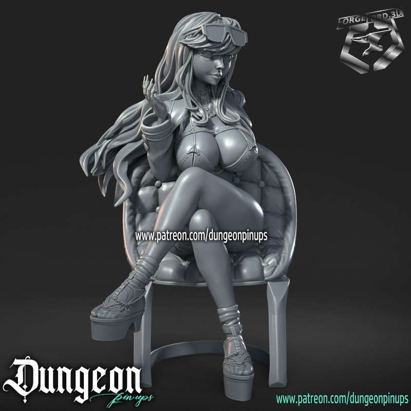 Nikke Volume dressed-statue-75mm-RN-Estudio-figurines-fantasy-tabletop-RPG-3D-miniatures
