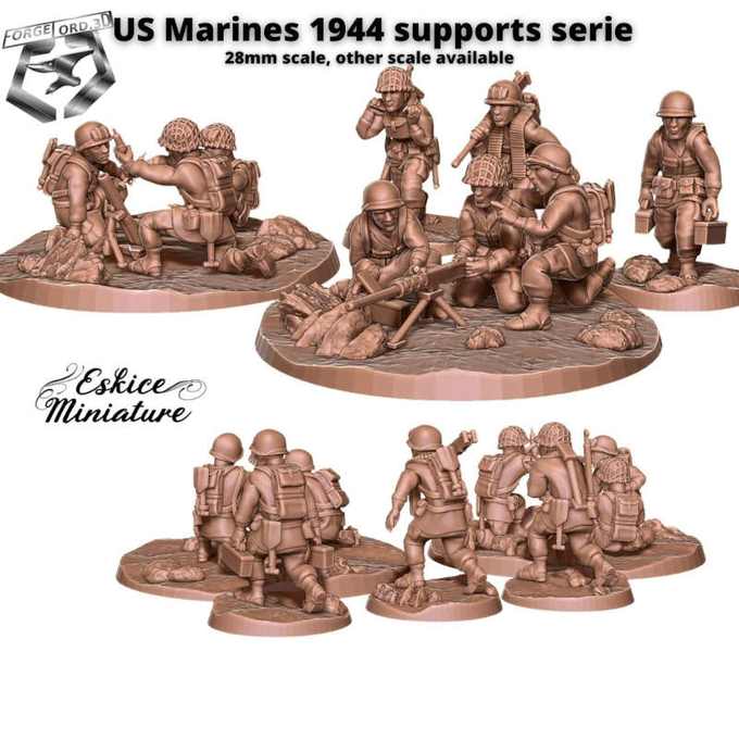 44 supports-WWII-Figurines-3D-miniatures-Eskice-Miniature-historical-1
