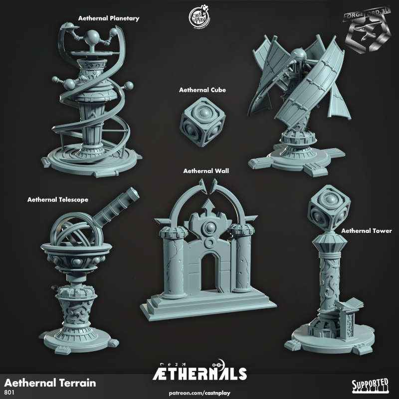 Aethernal Terrain-CastNPlay-Aethernal-Collection--fantasy-tabletop-RPG-3D-miniatures