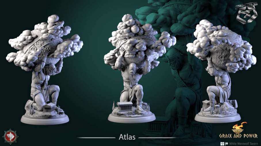 Atlas-statue-75mm-figurines-fantasy-tabletop-RPG-3D-miniatures-white-werewolf-tavern