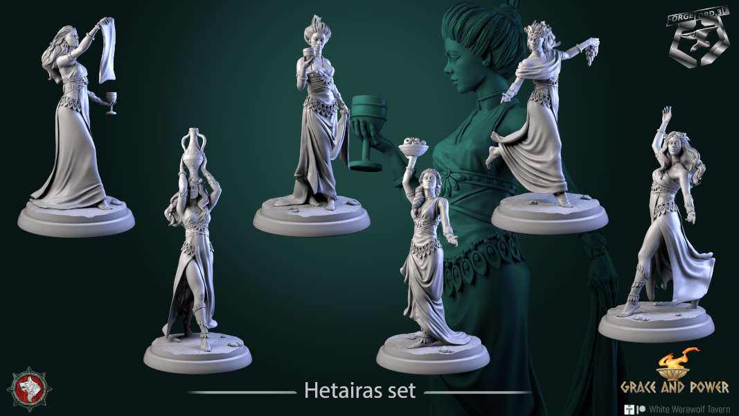 Hetairas-set-32mm-figurines-fantasy-tabletop-RPG-3D-miniatures-white-werewolf-tavern