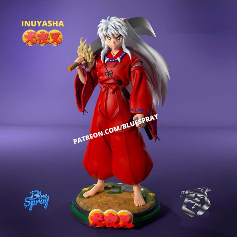 Inuyasha-Blue-Spray--figurines-fantasy-tabletop-RPG-3D-miniatures