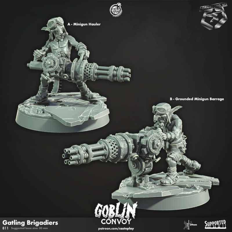 Gatling Brigadiers-CastNPlay-goblin-convoy-Collection--fantasy-tabletop-RPG-3D-miniatures