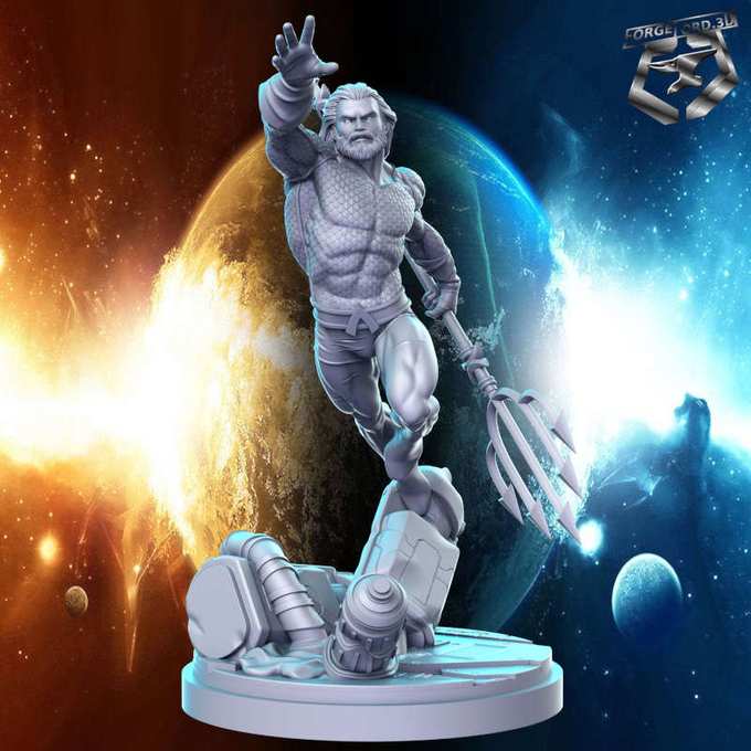 Aquaman-statue-75mm-RN-Estudio-figurines-fantasy-tabletop-RPG-3D-miniatures