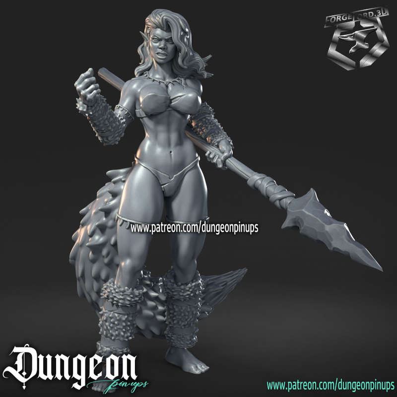 Cave Elf-statue-75mm-RN-Estudio-figurines-fantasy-tabletop-RPG-3D-miniatures
