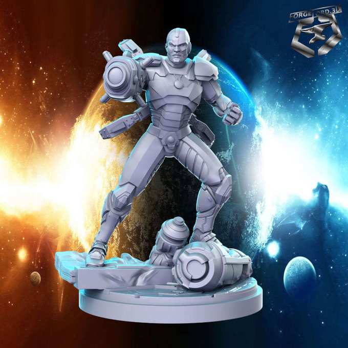 Cyborg-statue-75mm-RN-Estudio-figurines-fantasy-tabletop-RPG-3D-miniatures