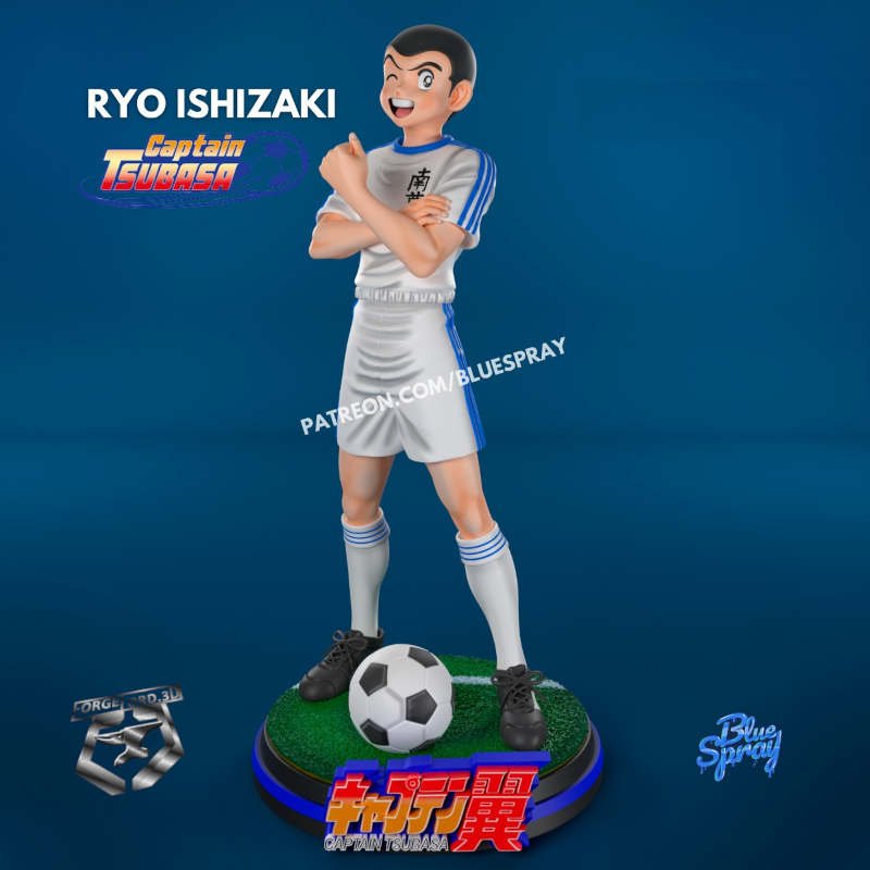 Ryo Ishizaki-Blue-Spray--figurines-fantasy-tabletop-RPG-3D-miniatures