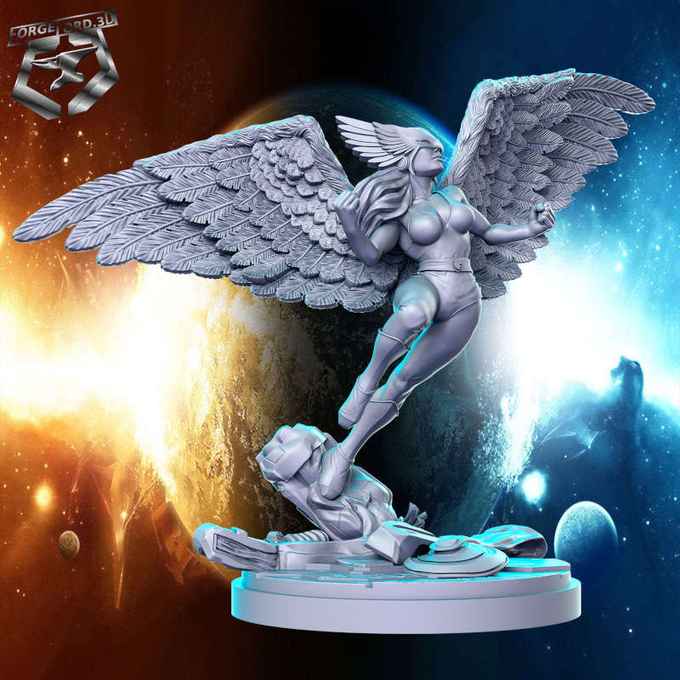 Hawkgirl-statue-75mm-RN-Estudio-figurines-fantasy-tabletop-RPG-3D-miniatures