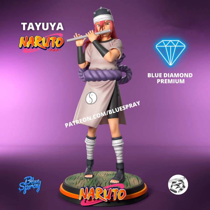 Tayuya-Blue-Spray--figurines-fantasy-tabletop-RPG-3D-miniatures