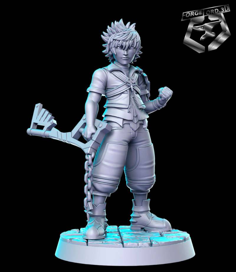 Ventus kingdom hearts-RN-Estudio--figurines-fantasy-tabletop-RPG-3D-miniatures