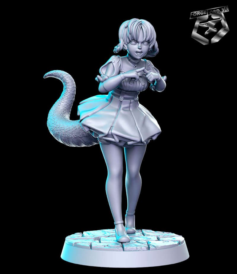 Dragon Maid-RN-Estudio--figurines-fantasy-tabletop-RPG-3D-miniatures