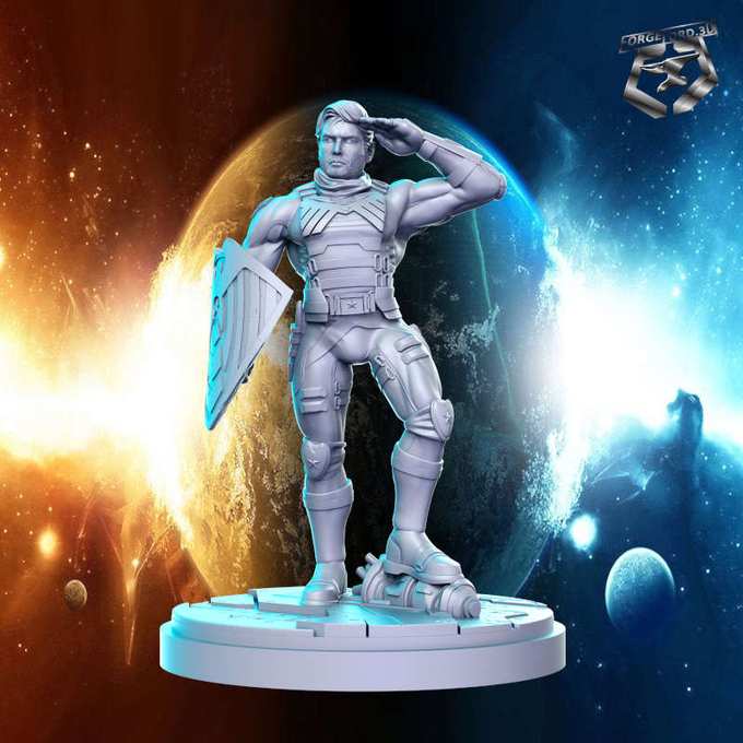 Soldier Boy-statue-75mm-RN-Estudio-figurines-fantasy-tabletop-RPG-3D-miniatures
