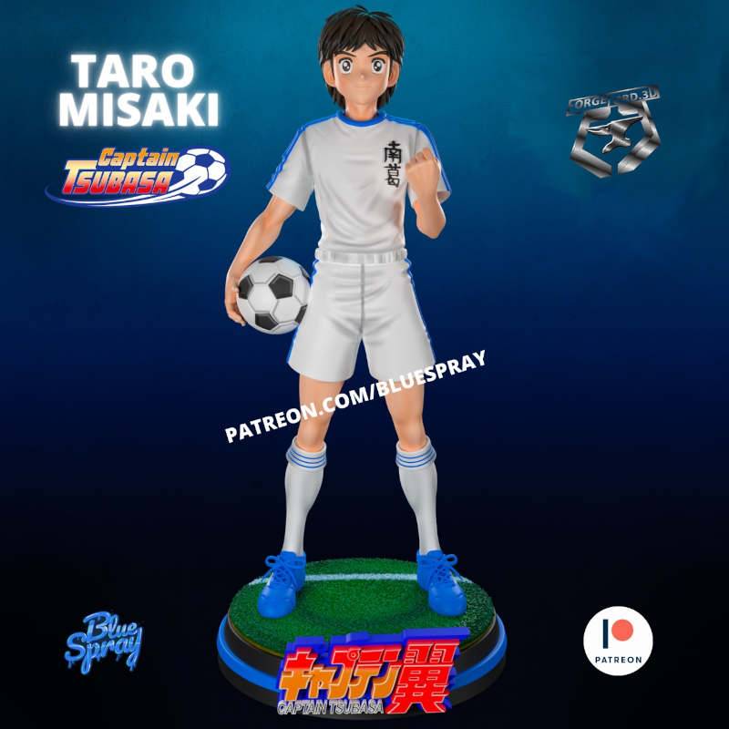 Taro Misaki-Blue-Spray--figurines-fantasy-tabletop-RPG-3D-miniatures