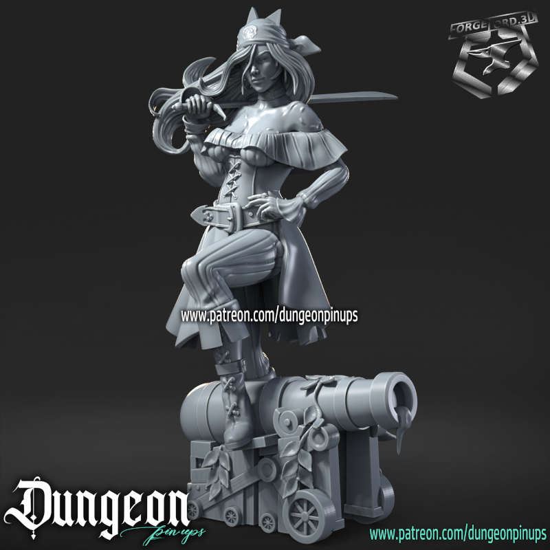 Anne White-statue-75mm-RN-Estudio-figurines-fantasy-tabletop-RPG-3D-miniatures