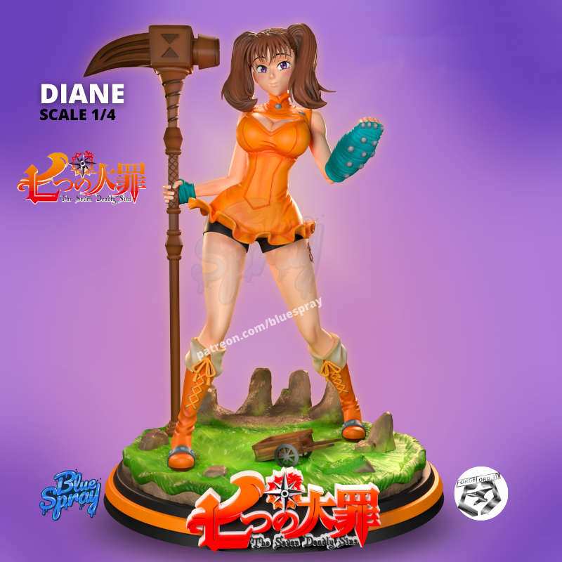 Diane-Blue-Spray--figurines-fantasy-tabletop-RPG-3D-miniatures