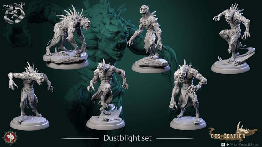Dustblight-set-32mm-figurines-fantasy-tabletop-RPG-3D-miniatures-white-werewolf-tavern