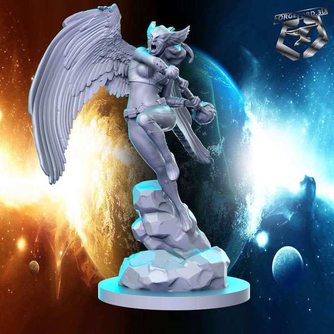 Hawkgirl-statue-75mm-RN-Estudio-figurines-fantasy-tabletop-RPG-3D-miniatures