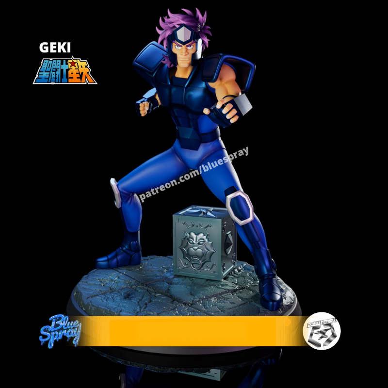 Bear Geki-Blue-Spray--figurines-fantasy-tabletop-RPG-3D-miniatures