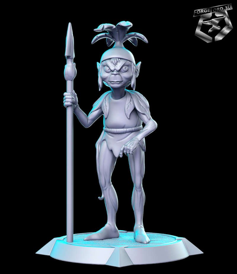 Wood elf-RN-Estudio--figurines-fantasy-tabletop-RPG-3D-miniatures
